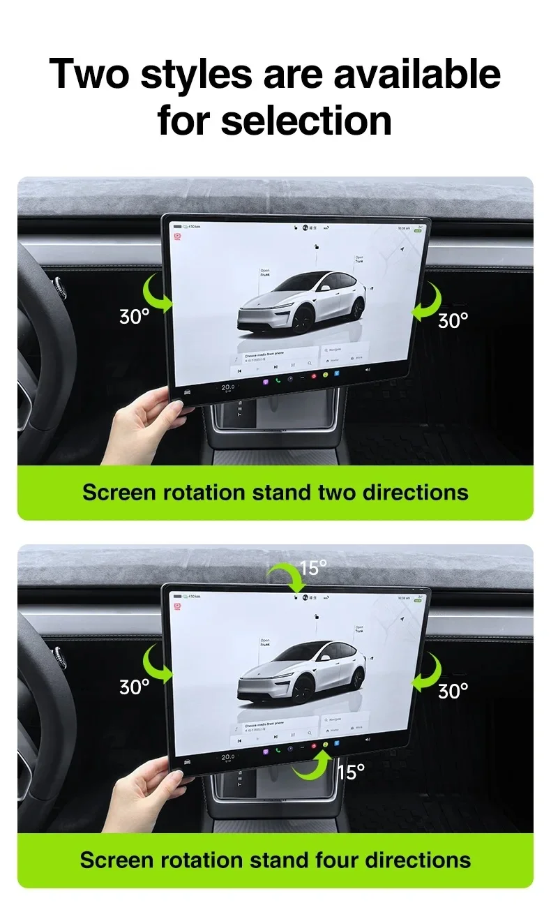 Neu Für Tesla Model Juniper Model 3 Highland Modell Y L 2025 Schwenk Halter Halterung Tilt Bildschirm Rotierenden Halterung Kit Auto Zubehör – Detail 7