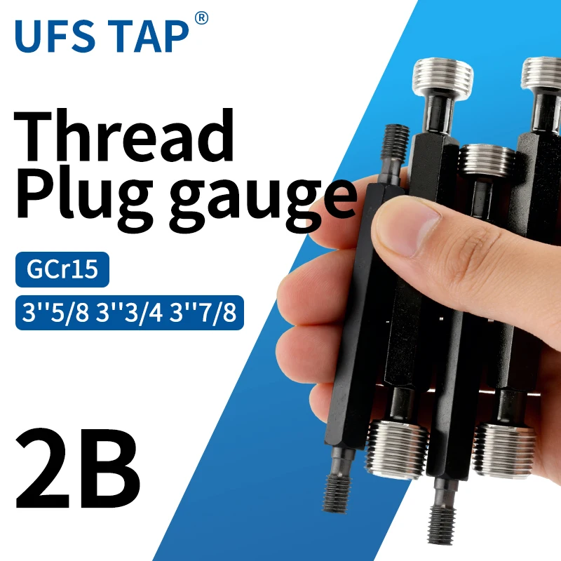 

UFS TAP 1 шт. 2B 3''5/8 3''3/4 3''7/8 4''-- UN/UNC Американский стандартный резьбовой калибр-пробка с мелкой резьбой, измерительный инструмент