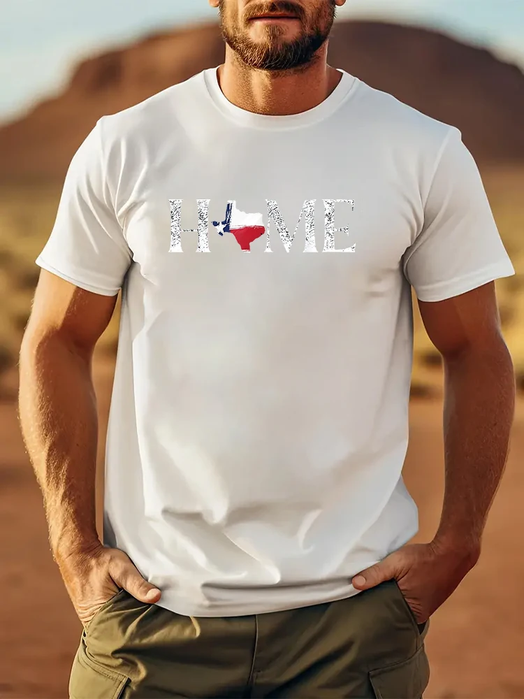 San Marcos TEXAS t shirt, Lone Star State Texan gift Men's T-shirt Short Sleeve Tees Loose T-shirt Man Tops New Men T shirt