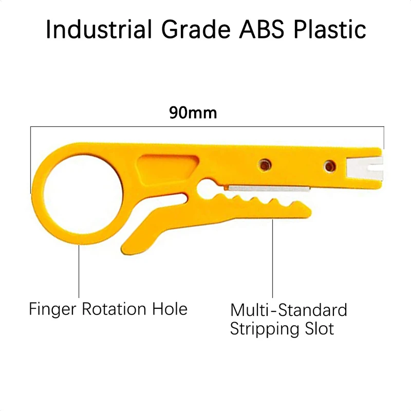 1PC Mini Pocket Portable Wire Stripper Knife Crimper Pliers Crimping Tool Cable Stripping Wire Cutter Crimpatrice Tool Parts