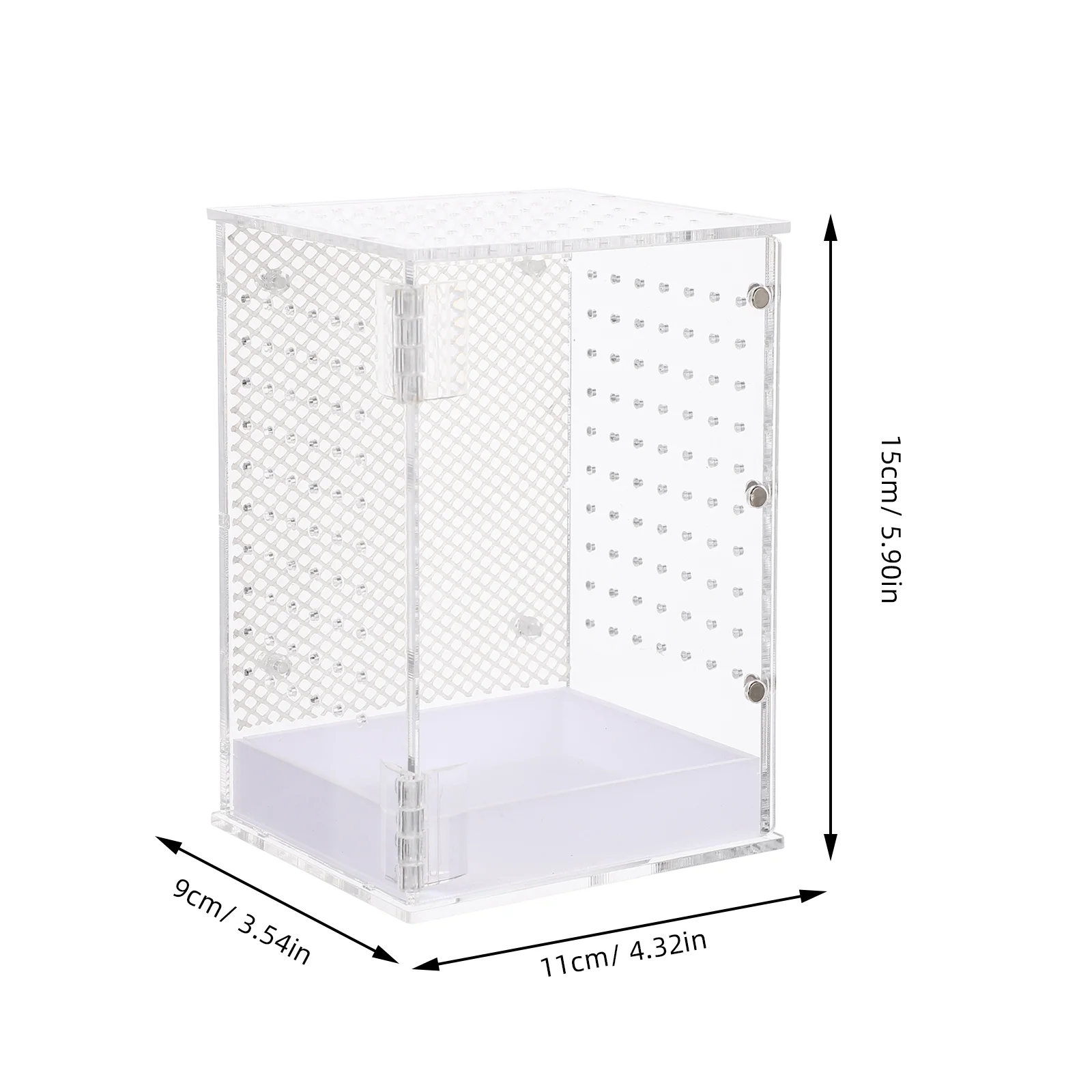 Reptile Pet Terrarium Spiderverse Tarantula Enclosure Mantis Incubator Miniature Holder Breeding Container Acrylic Case