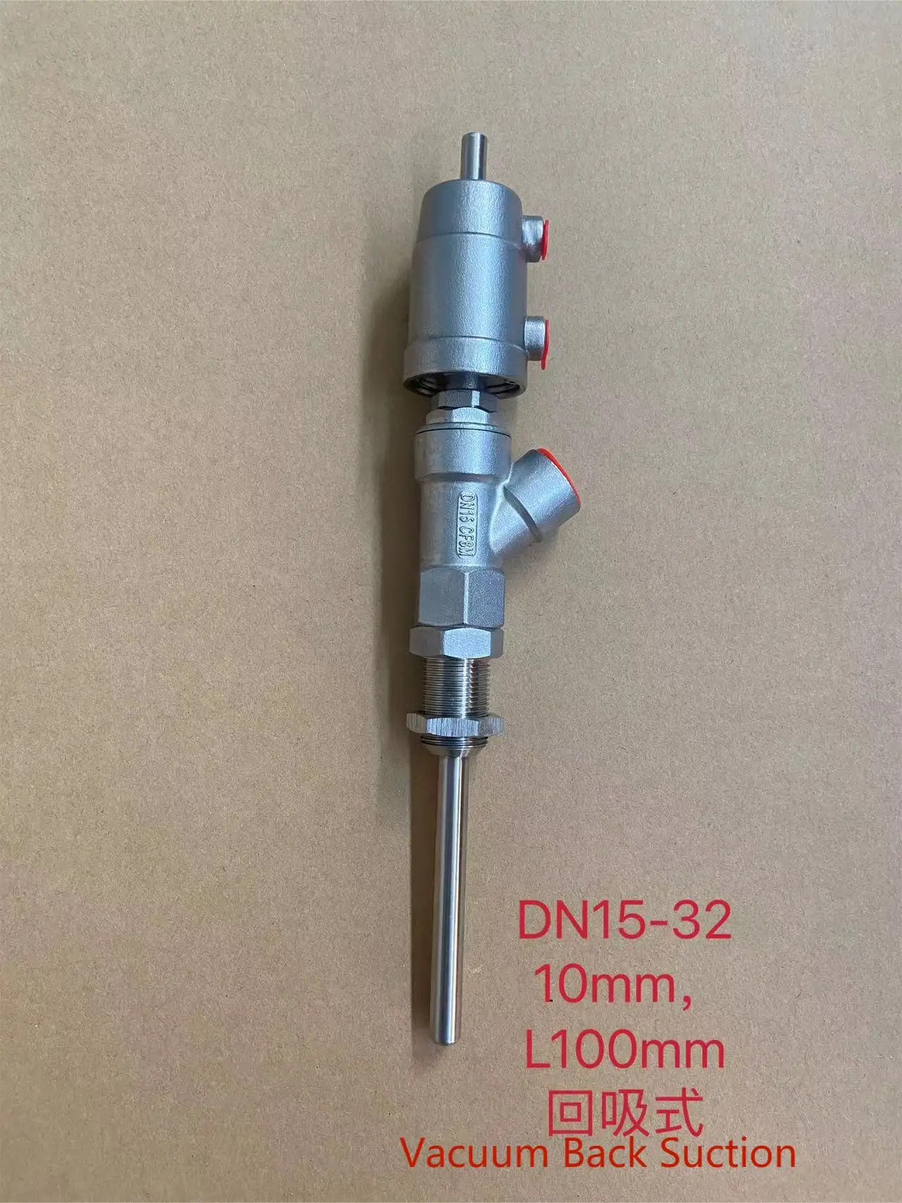 Filling valve  of 12 mm Vacuum Back Suction Small mouth filling valves for cosmetic