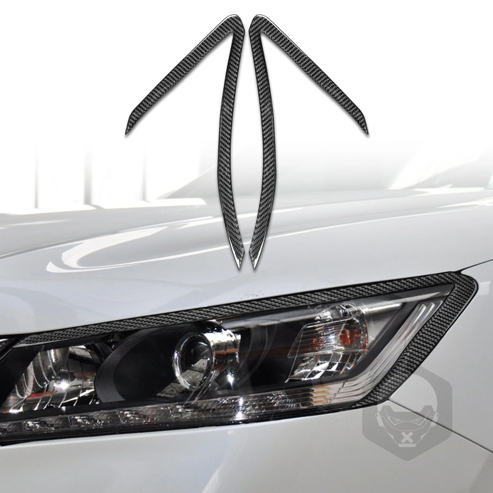 

Lamp Eyebrow Decoration Cover Trim Sticker for Honda Accord 2014 2015 2016 2017 Car Interior Accessories Carbon Fiber