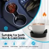 New Car Cup Holder Coaster Silicone Cup Holder Insert Universal Non-Slip Cup Holders Car Accessories Interior Silent Cup Pad 2