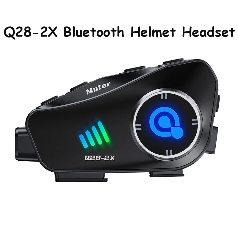 

Q28-2X Motorcycle Bluetooth Helmet Intercom Waterproof Headset With 1080P HD Driving Recorder Wireless Camera Moto Interphone