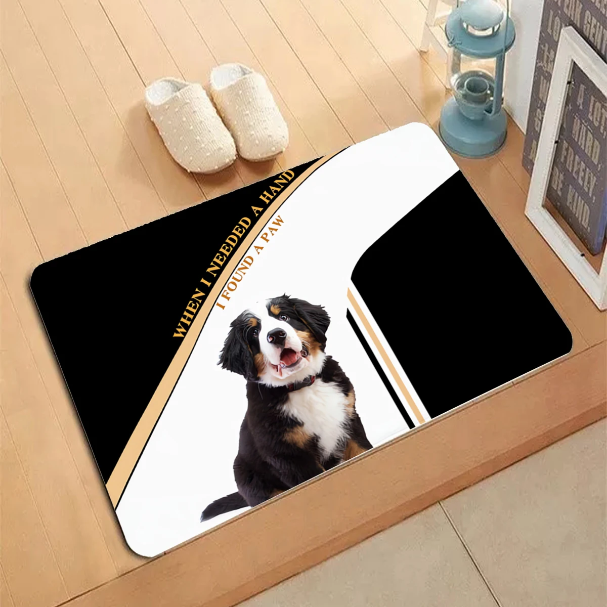 Swiss Mountain Dog Carpet Entrance Doormat Non-slip Living Room Kitchen Bedroom Decor Rug Dogs Pet Floor Mats