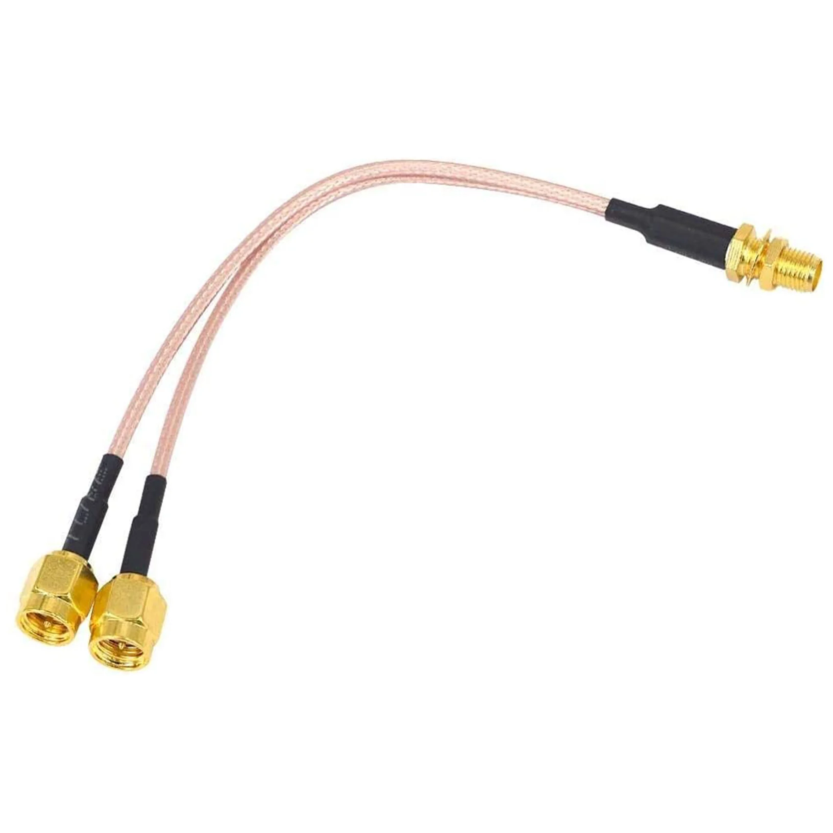ABZW Wifi Antenna Coaxial Cable SMA Female To Y-Type 2XSMA Male Straight Splitter Combiner Extension Pigtail Cable RG316