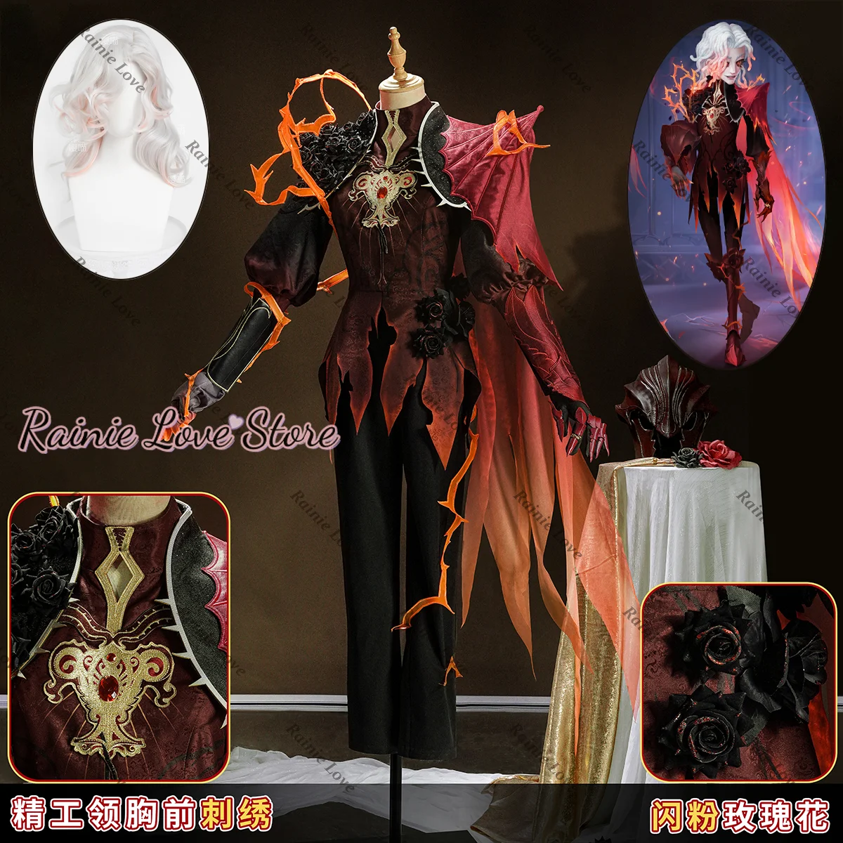 

Games Identity V New Survivor Knight Cosplay Costume The Red Knight Richard Sterling Cosplay For Hallowmas Christmas Role Play