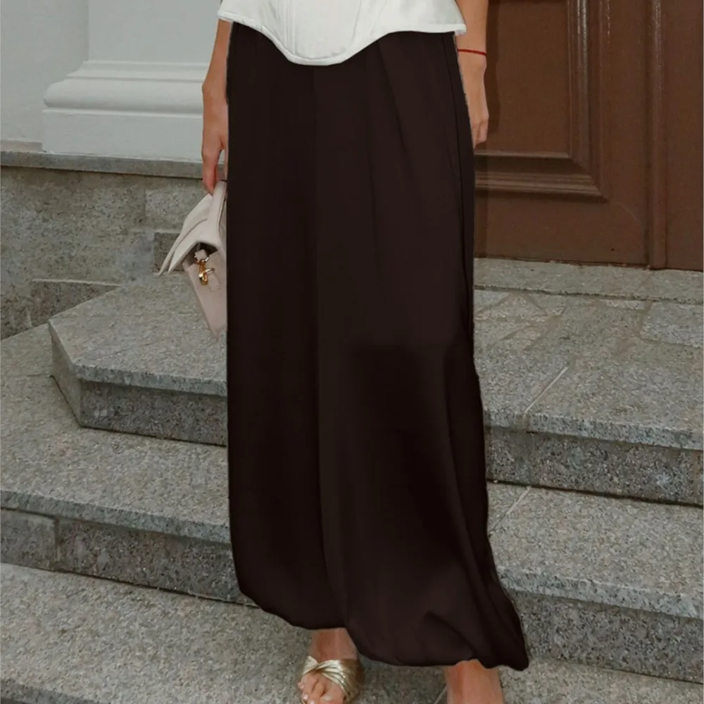 Women's Clothing Solid Color Long Pants For Woman All-match Simple Style Trousers Retro Casual Temperament Loose Fashion Trendy