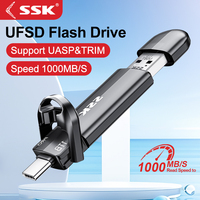 SSK Portable Solid State Disk 1000MB/s 2TB 1TB External Hard Drive Type C Flash Drives External Solid State Drives for iphone