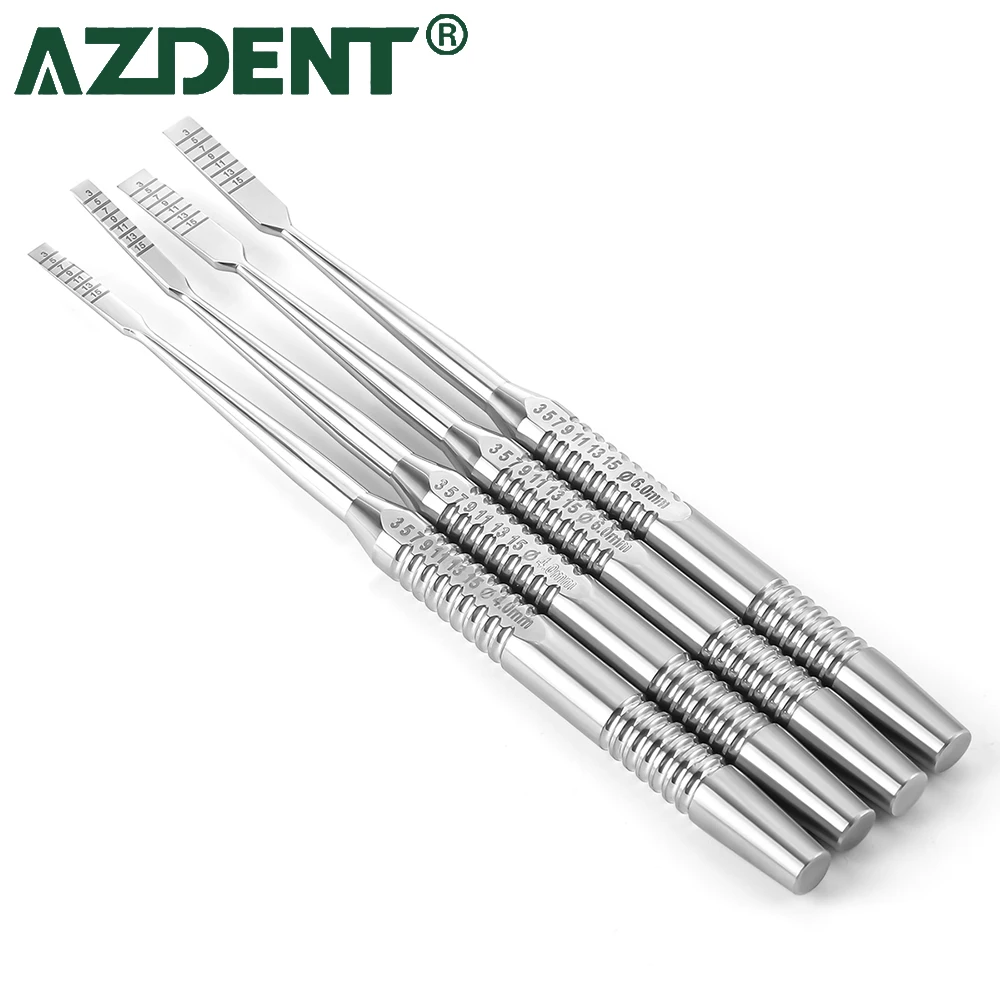 

4Pcs/Set AZDENT Dental Bone Knife Stainless Steel Laboratory Tool Lab Autoclave Implant Instrument Dentistry Implanting Kit