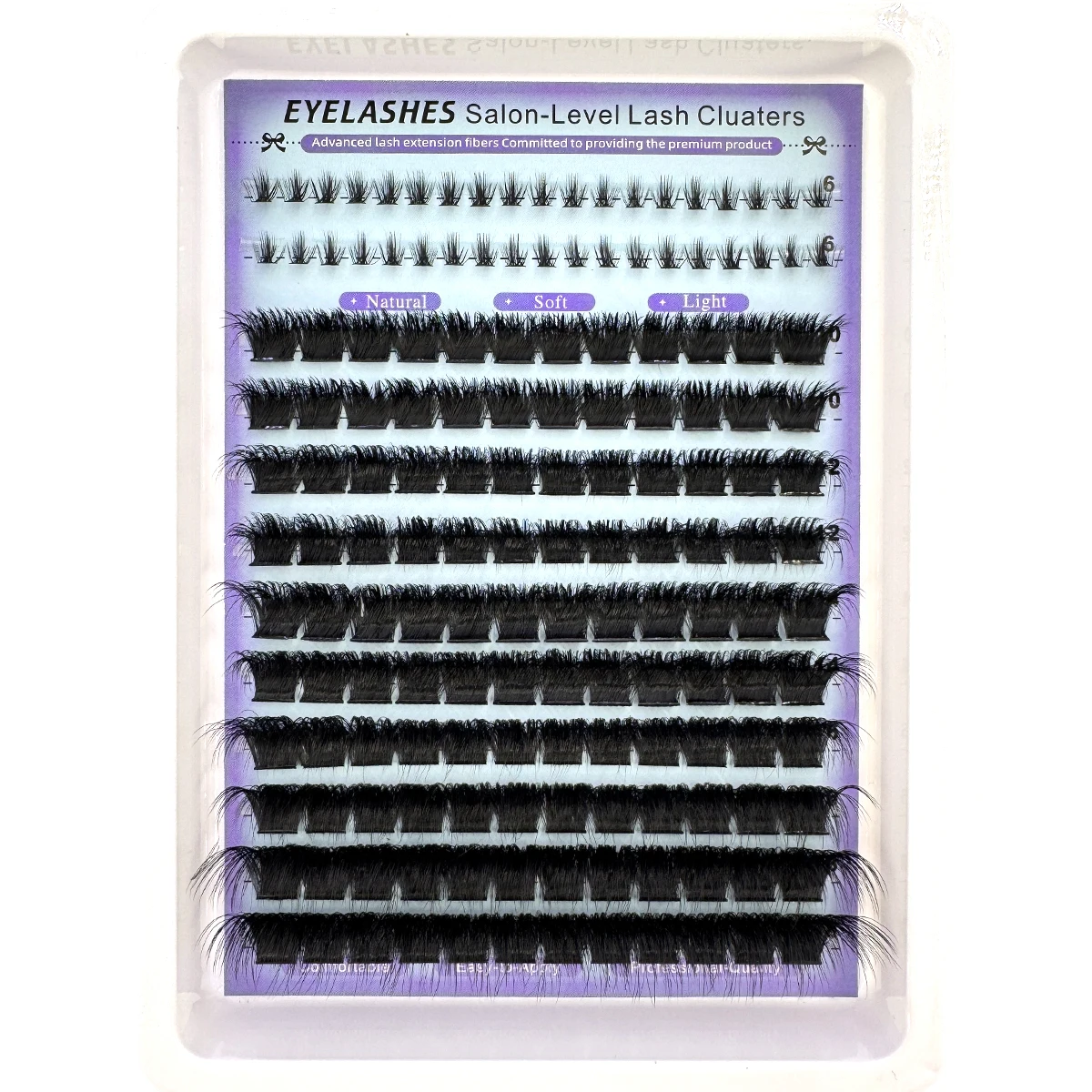 Unten + Spikes Wimpern Cluster Wispy Manga Lashes Cluster Verlängerung Einzigartige stachelige Cluster Anime Individuals Fairy Lashes 10–18 mm – Detail 7