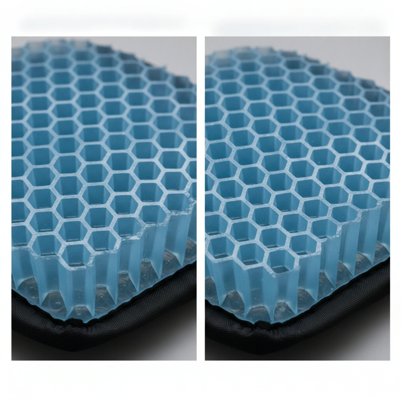 Lumbar Support Cushion Honeycomb Gel Lumbar Support Pillow Gel Cushion with Textile Cover Cooling Non-Slip for Office Workers
