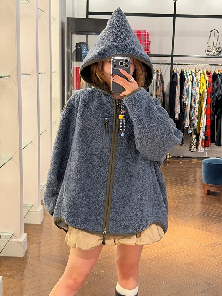 

Женская теплая куртка-жакет Witch Hat с флисовой подкладкой, на молнии, с длинными рукавами, для многослойного ношения, для повседневной носки