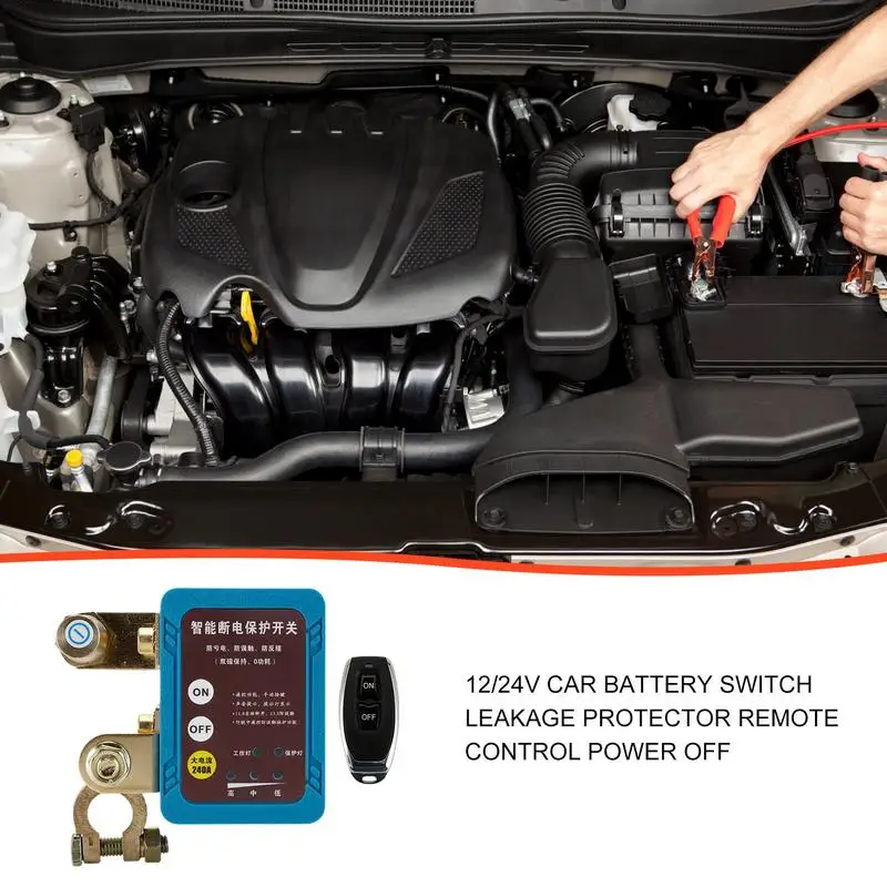 Remote Control Battery Shut Off 12/24V Marine Battery Shut Off With 2 Gaskets Agricultural Vehicle Quick Disconnect For Terminal