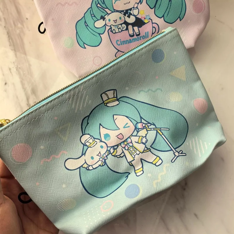 新しい日本の注文初音ミクメイク収納プライベートバッグ女の子用フィギュアギフトとしてガールフレンドへ