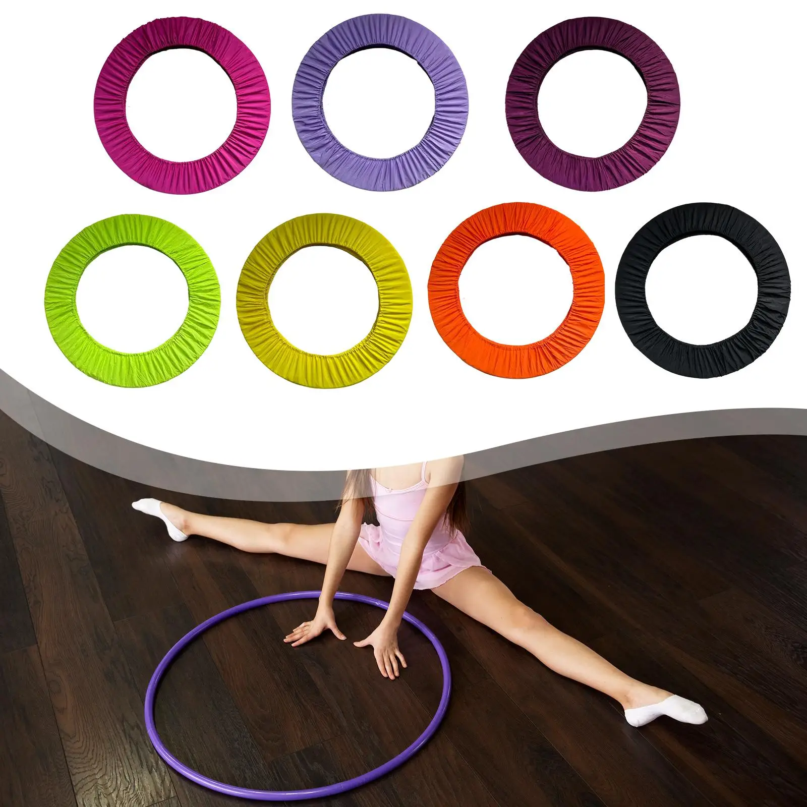 Cubierta de aro de gimnasia rítmica de 85cm, equipo de gimnasia, Protector fácil de instalar, accesorio de calistenia artística, Cas de protección