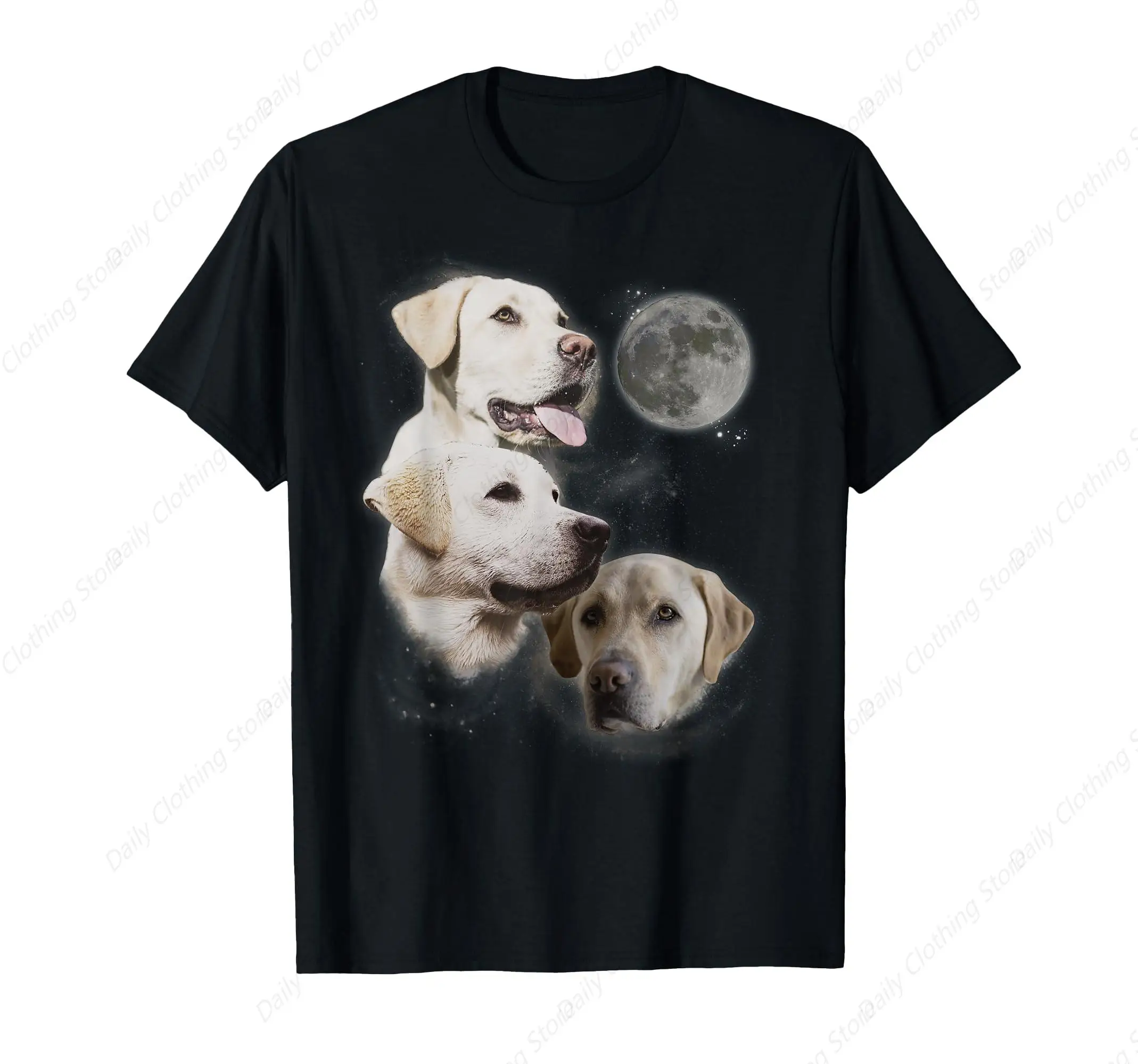 Howling at the Moon Shirt - Funny Yellow Labrador Retriever T-Shirt