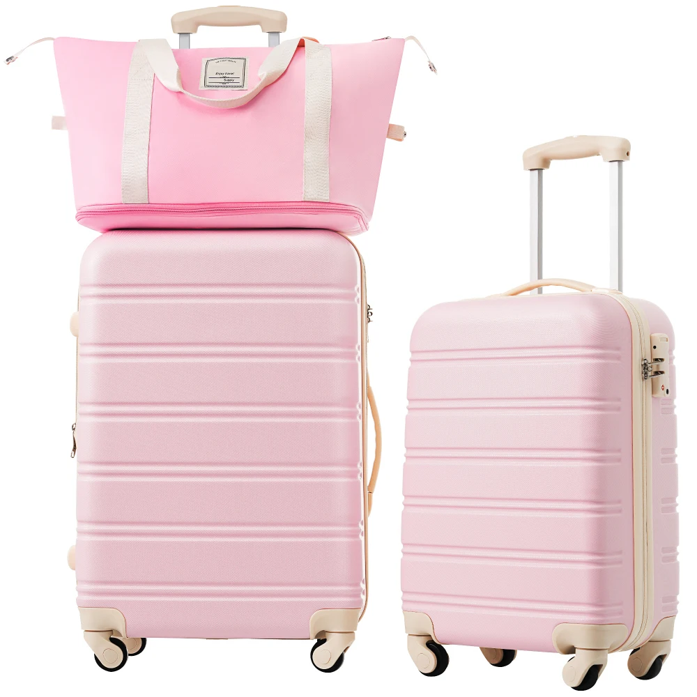

2 Piece Hardshell Luggage Set with Bag Spinner Suitcase TSA Lock Lightweight 20"+24" Travel Business Case