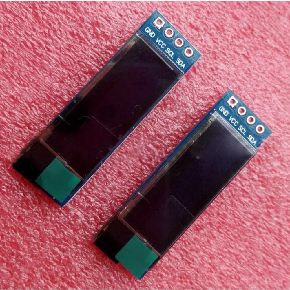 Módulo de Display LCD sobressalente OLED eletrônico, branco de alta resolução, 0.91 Polegada, 128x32, I2C, IIC, fácil instalação