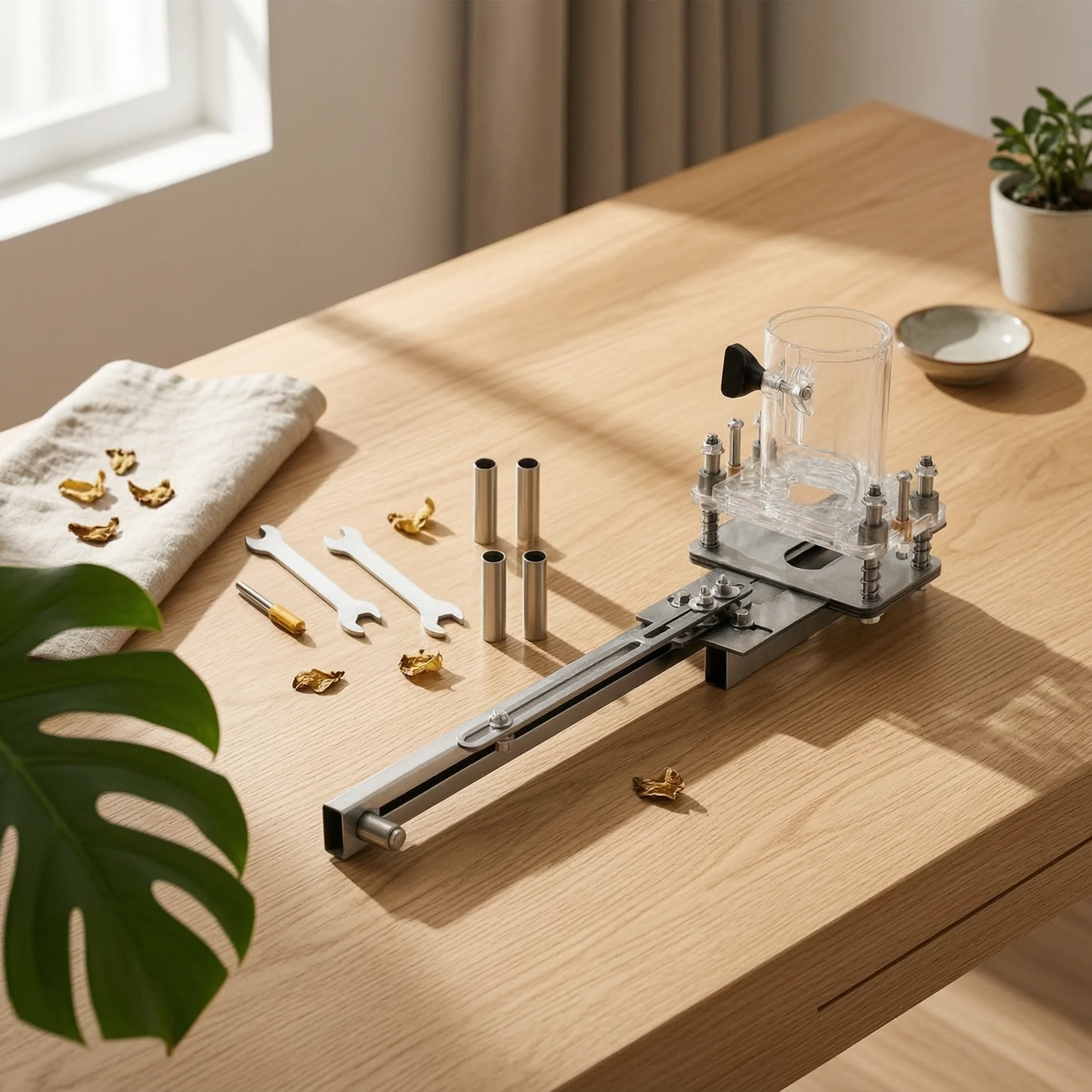 Furniture And Woodworking - Wood-Routing Slotting Jig Adjustable Slotting Jig
