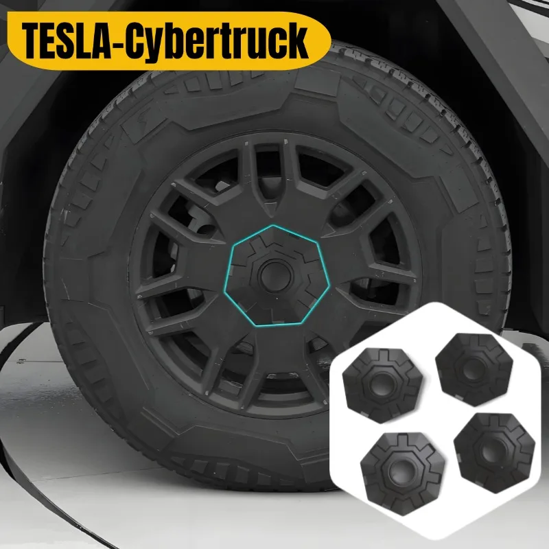 For Tesla Cybertruck Wheel Covers Hub Center Caps Prevent Rust Modification Car Accessories