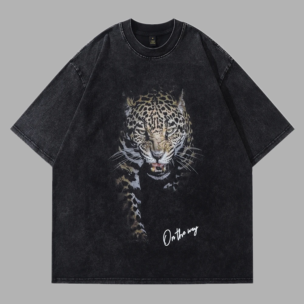 Frog Drift Fashion Streetwear Best Quality Animal Graphics Printed Vintage Clothing Loose Oversized Tees Tops T Shirt For Men