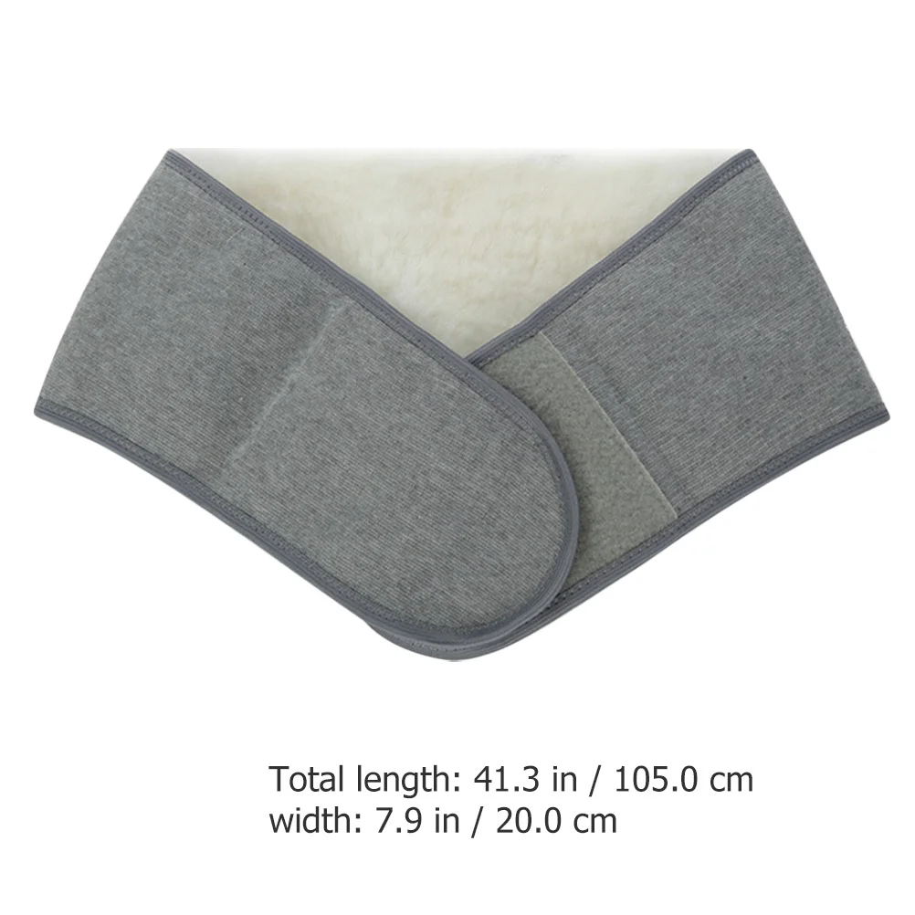 1pc Wool Waist Support Belt Adjustable Warm Lumbar Protector For Winter Sports Outdoor Activities Reusable Kidney Warmer