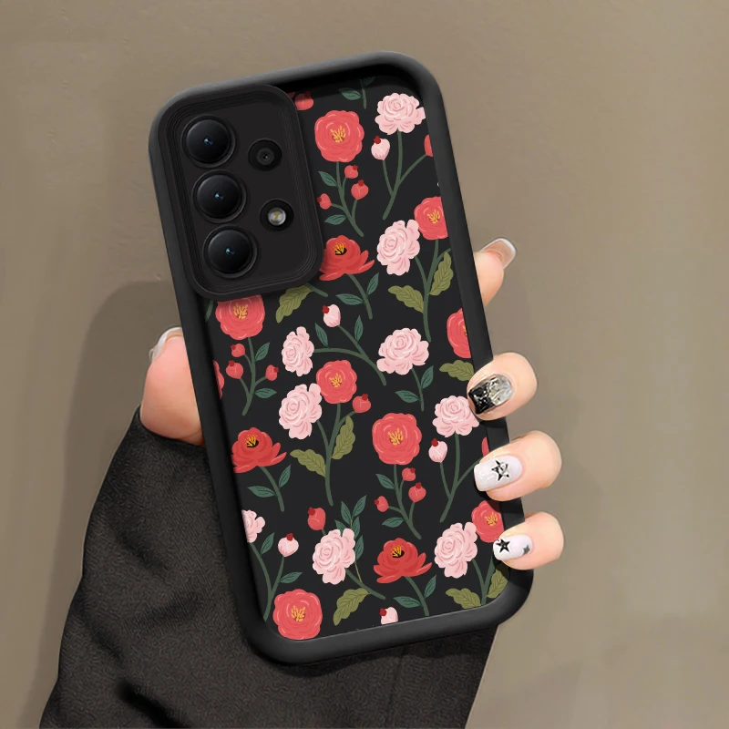 حافظة لهاتف سامسونج جالاكسي A07 A06 A51 A71 A05S A04E A03 Core A32 A22 غطاء مقاوم للصدمات من السيليكون الناعم غير اللامع