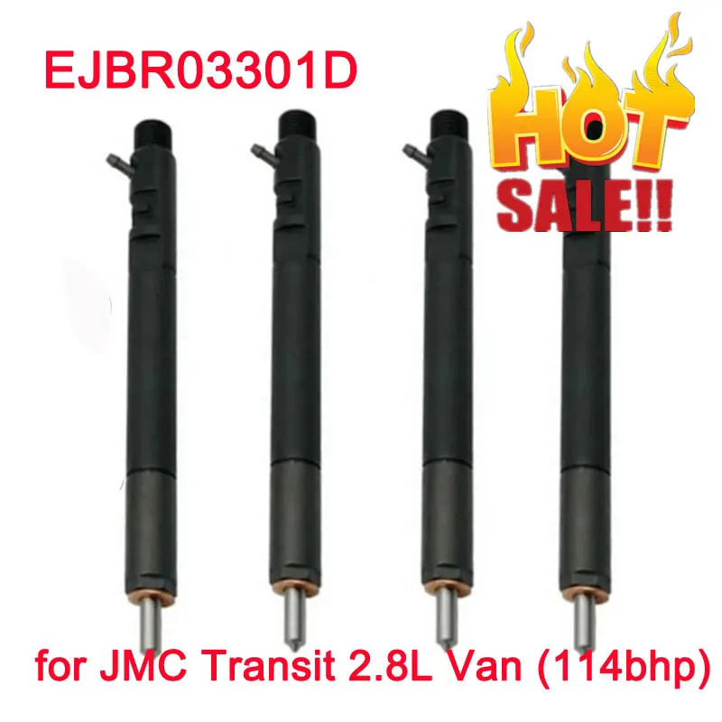 

4PCS EJBR03301D Common Rail Fuel Injectors EJB R03301D Diesel Fuel Engine Injection EJBR0 3301D for truck JMC Transit 2.8L Van