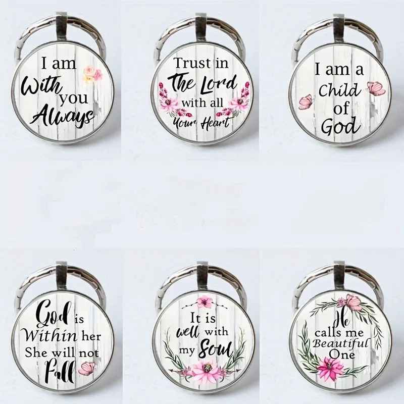 Featuring Floral Design, Inspirational Quotes, Patterned Keychains, Car Bags, Pendants, Accessories