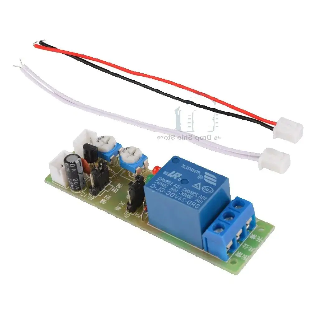 JK11 Adjustable Cycle Timer Delay On/Off Switch Power Supply Relay Shield  5V -12V -24V Timer Delay Relay Module (0 -15 Minutes)