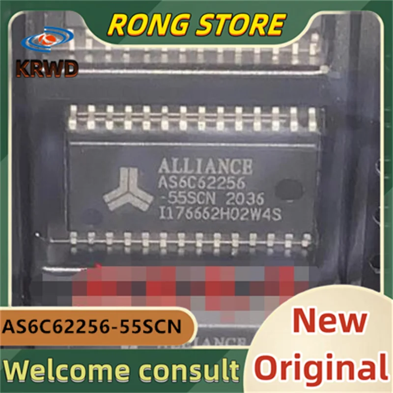 

5PCS AS6C62256-55SCN New Original AS6C62256 SOP28