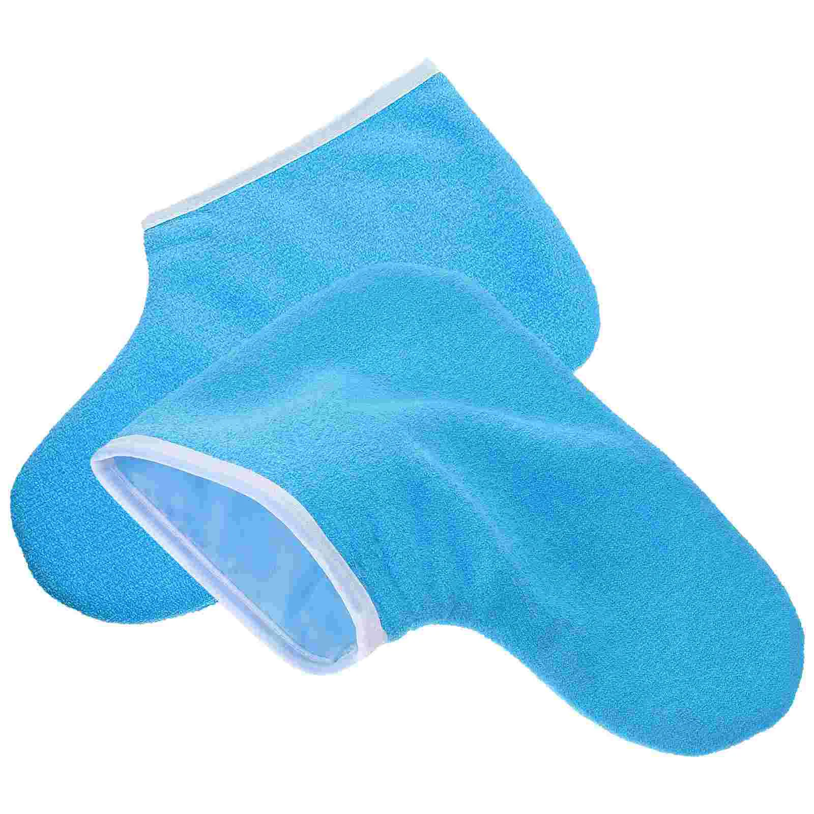 Waxed Cotton Footmuffs Paraffin Bath Bags Spa Body Booties Polyester Mask Liners Moisturizing Socks