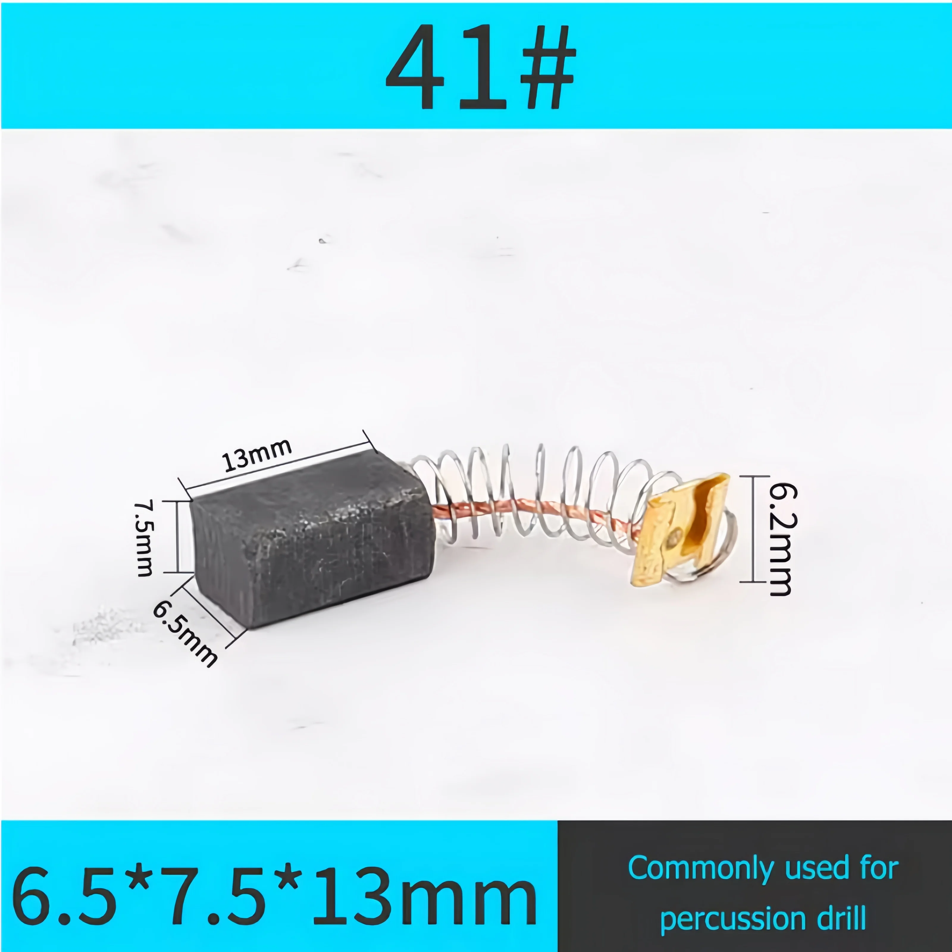 10 قطعة مجموعة فرشاة الكربون المحرك استبدال أجزاء زاوية طاحونة فرشاة الكربون قطع آلة تلميع أداة السلطة الأدوات الكهربائية #1