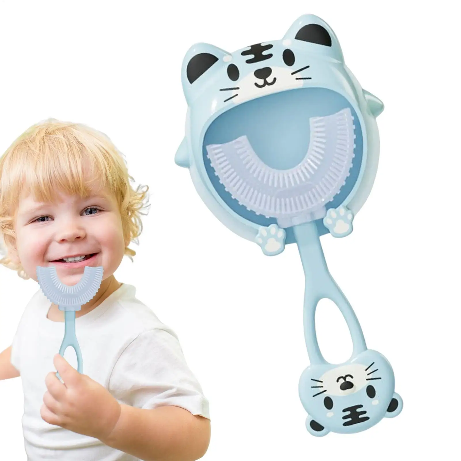 Baby Training Toothbrush Teethers Self-Soothing Soft Silicone Teether Cute Animal Shape Teething Toys Toothbrush Kids Teeth Care