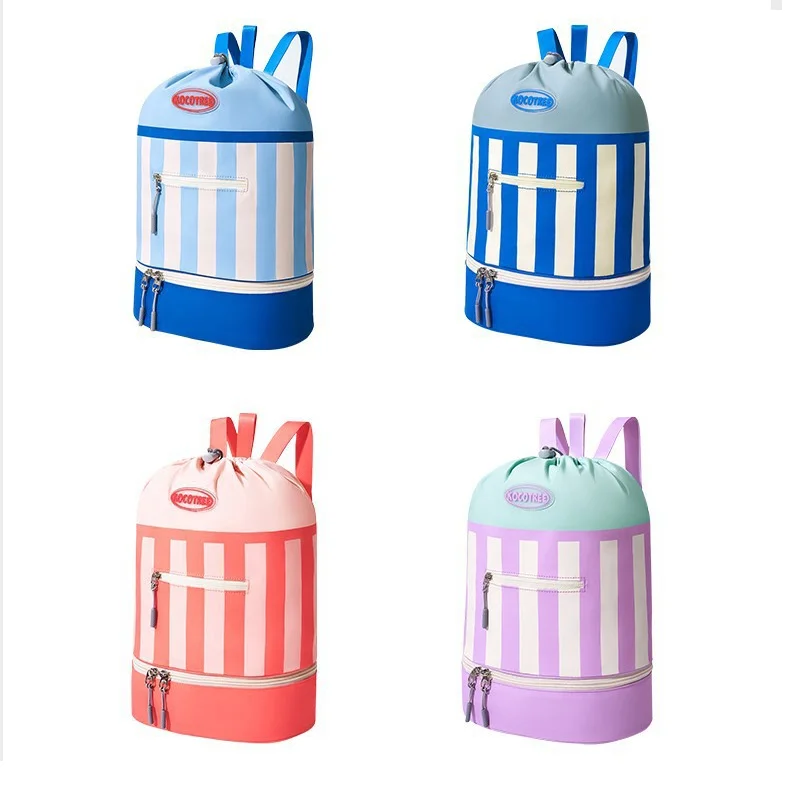 

Children's Waterproof Swimming Bag Cartoon Portable Backpack Dry Wet Separation Beach Sports Bag for Boys And Girls