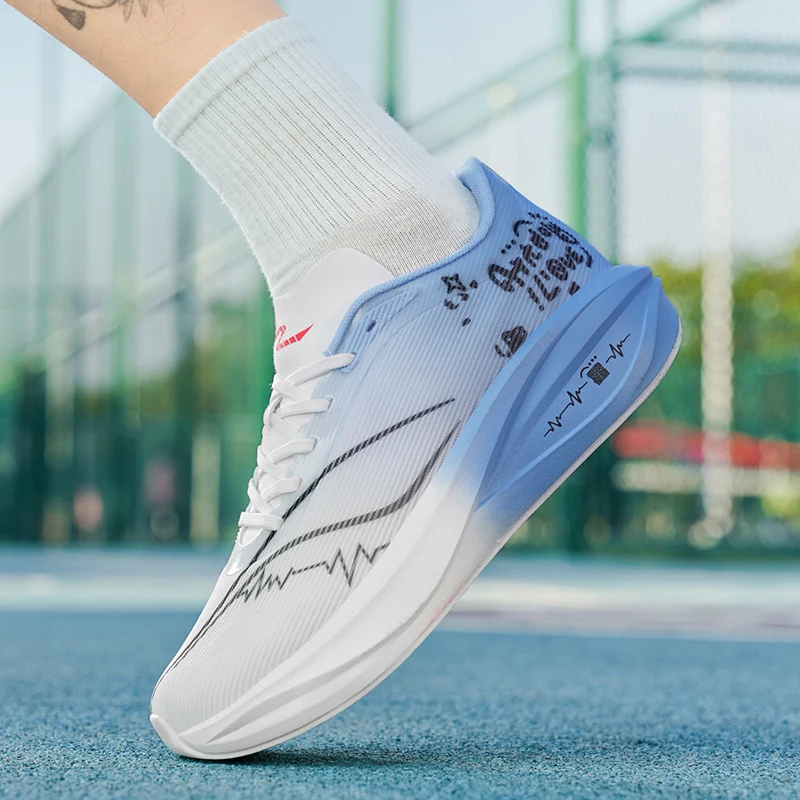 

Men's sports shoes, lightweight carbon plate racing running shoes, winter shock absorption, anti slip, wear-resistant, breathabl