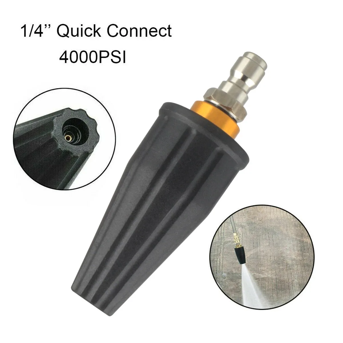 High Quality High Pressure Washing Machine Turbo Nozzle Spray Nozzle 1/4inch Quick Connecter Spray Nozzle Tips