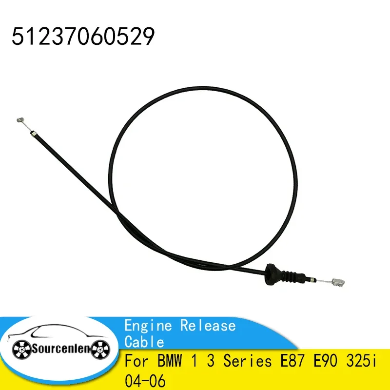 51237060529 Car Engine Release Cable For BMW 1 3 Series E87 E90 325i 04-06 51 23 7 060 529