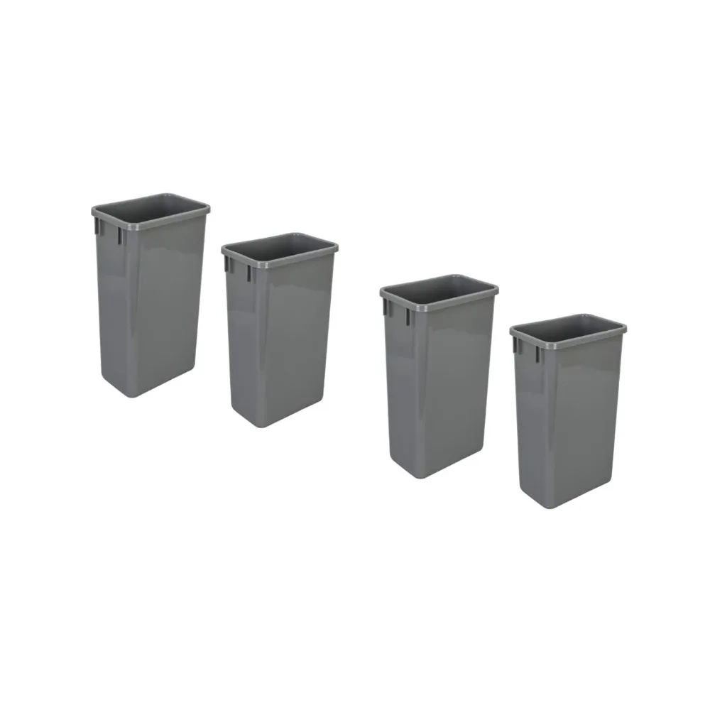 Plastic Trash Can - Indoor Garbage Bin for Kitchen, Home, Office & Commercial Use - Large Waste Disposal Tub