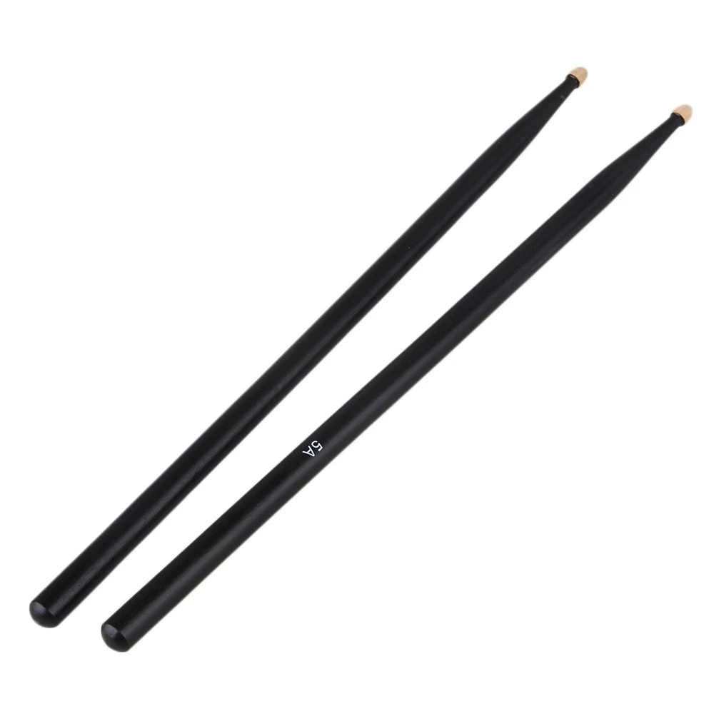 Black Natural Maple Wood 5A Drum Stick Drumstick with Oval shaped tip A Pair