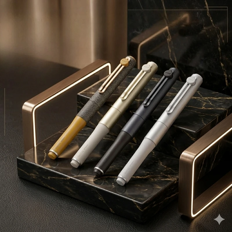 ZENTO Ballpoint Pen High Quality Magnetic Attraction Structure Black 0.38/0.5/0.7mm Gel Pens Japan Uni Stationery Business Gift