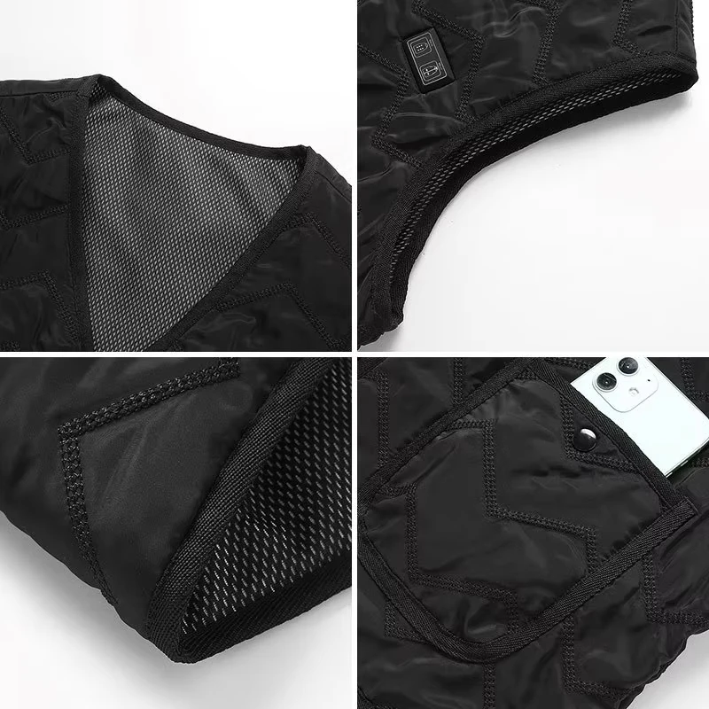 8-منطقة ساخنة سترة الخريف الشتاء النساء الدافئة ساخنة سترة الرجال ساخنة سترة دافئة عادية الرياضة في الهواء الطلق (لا تشمل بنك الطاقة) #5