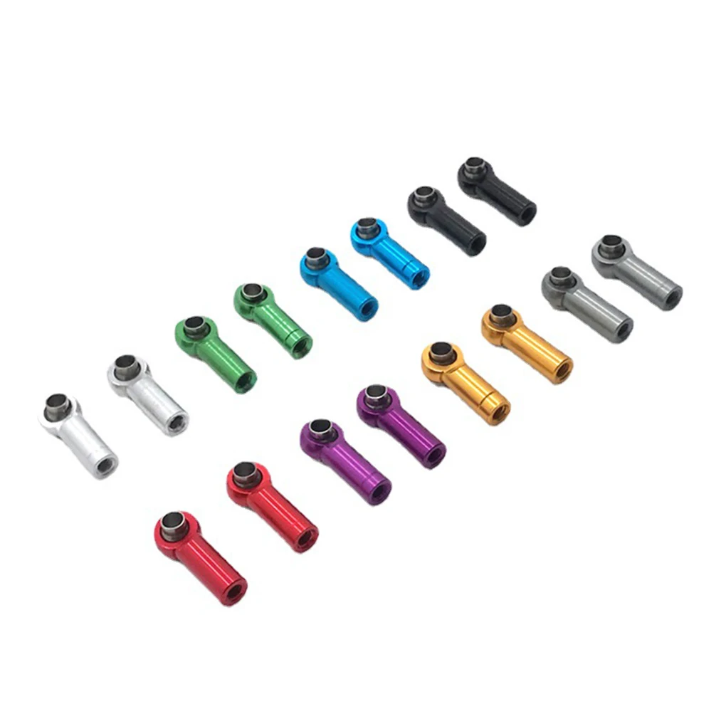 Aluminium Alloy M3 Link Rod End Joint Ball Head Holder Tie For RC Car Linkage Rod DIY RC Spare Part Titanium