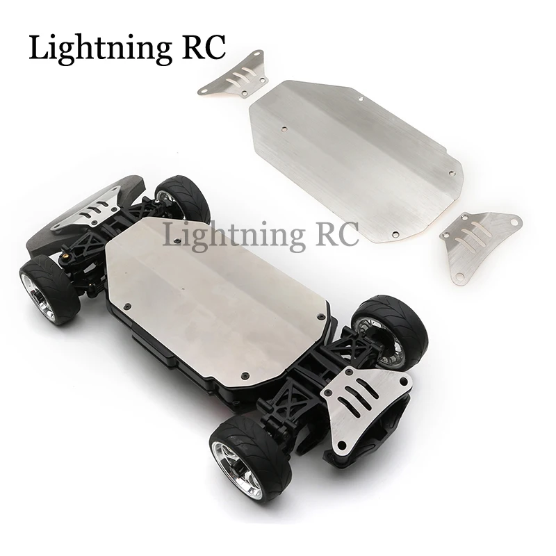 

TAMIYA TT02 Stainless Steel Chassis Armor Front Rear Protection Anti-skid Plate For 1/10 RC Car Tmiya TT-02