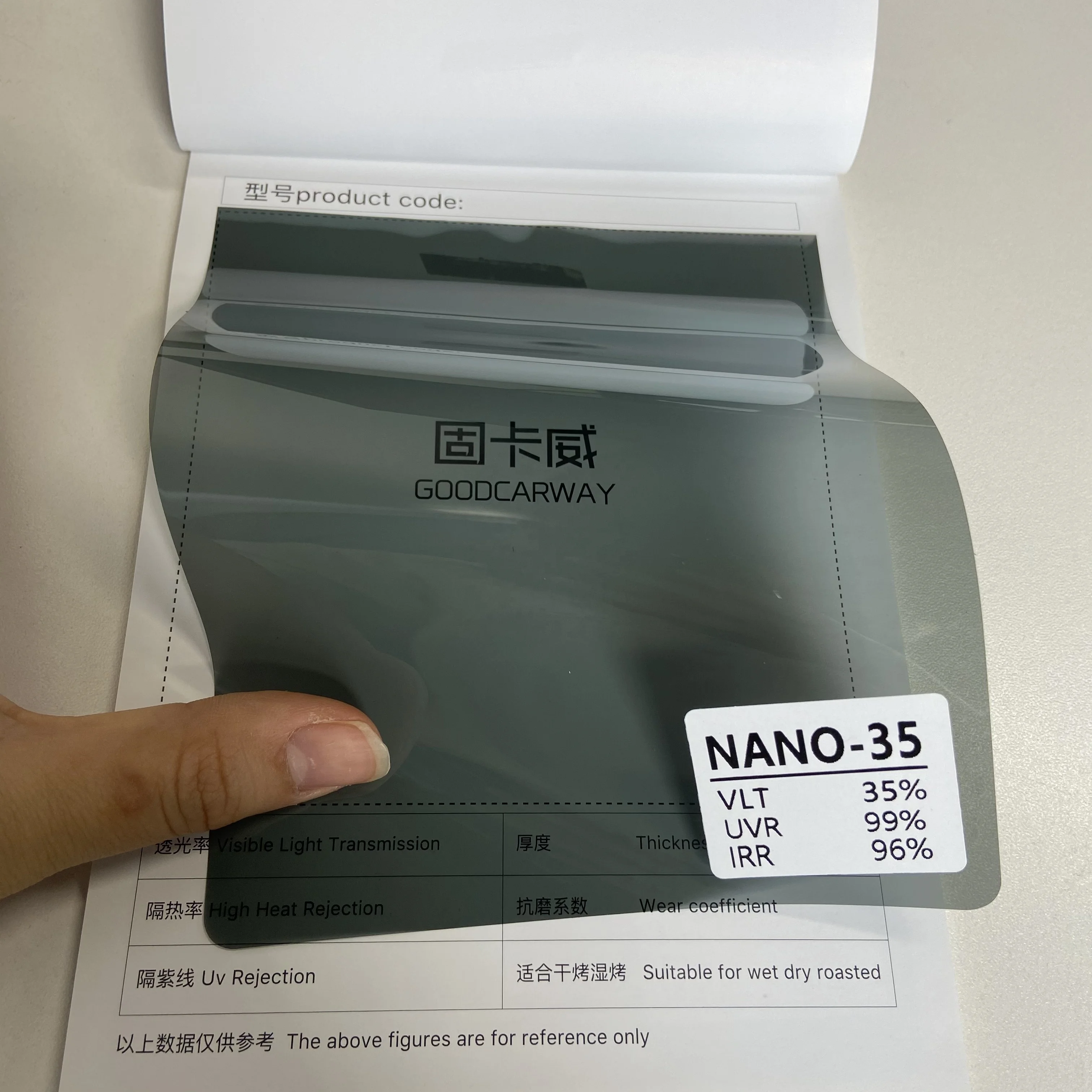 Folia do okien 3M, wysoka jakość, 95% izolacji termicznej, odblaskowa, dwuwarstwowa, polaryzacyjna, nano ceramiczna folia samochodowa.