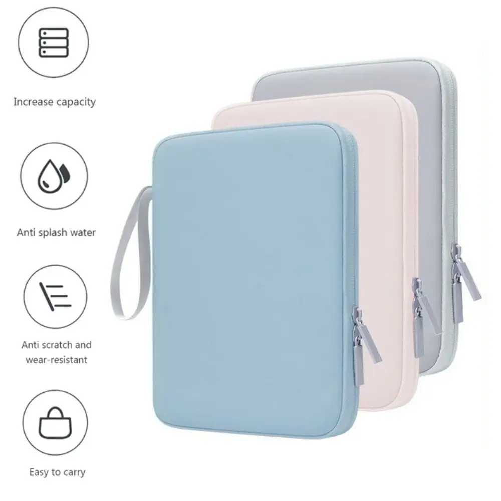 Universal 10.9/12.9inch Tablet Sleeve Bag Large Capacity Shockproof Laptop Bag Handle Waterproof Tablet Storage Bag