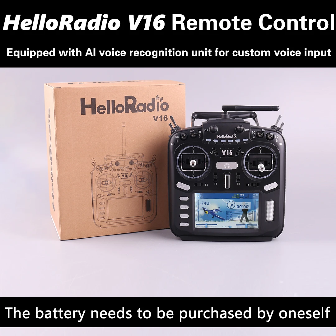 HelloRadio V16 PRO multi-protocol remote control EDGTX touch screen ELRS 4-in-1 radio transmitter