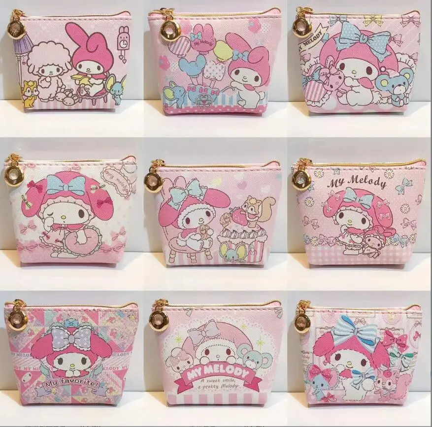 20pcs Coin purses Wholesale Kawaii Janpanese Coin Purse For Women Cartoon Coin Purse